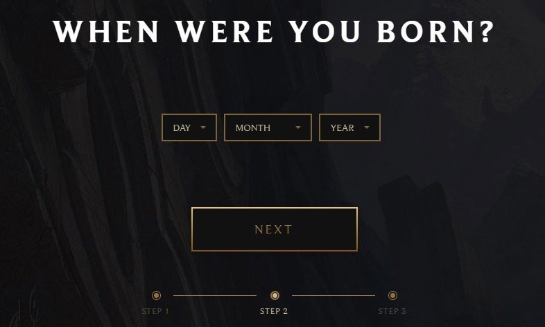 Image: signup.leagueoflegends.com