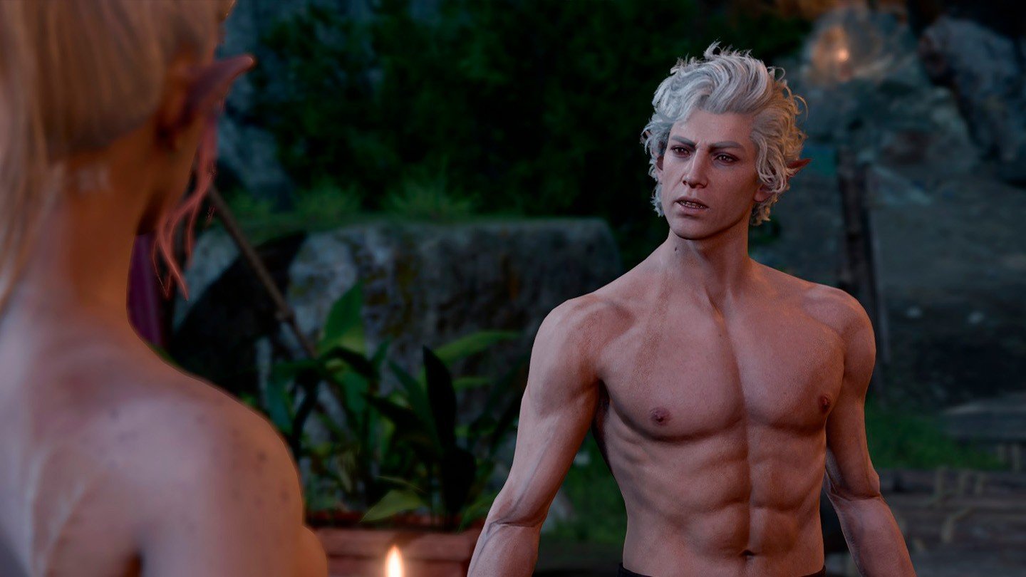 Image: Ensigame / Naked Astarion in BG3
