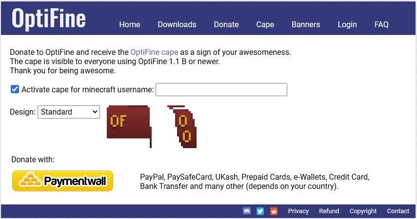 Image : optifine.net