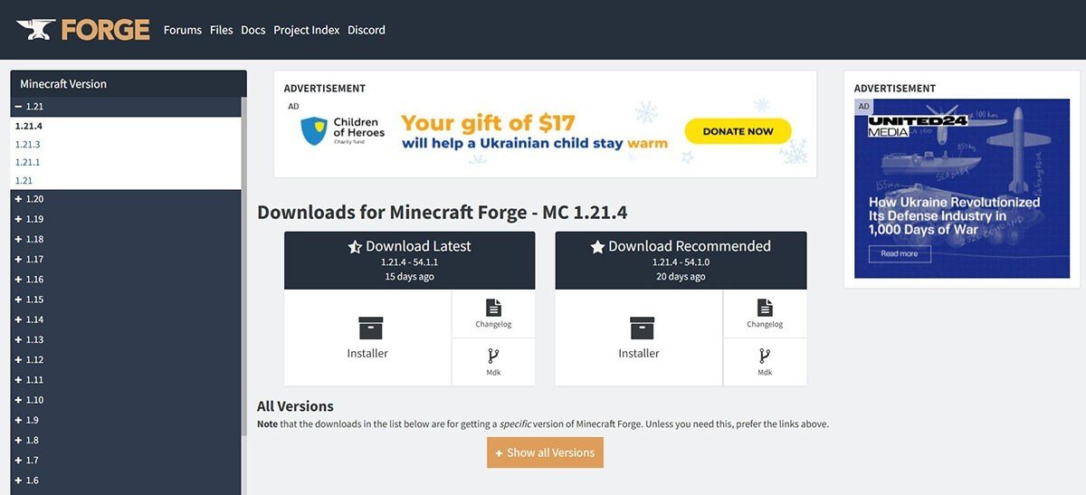 Image : minecraftforge.net