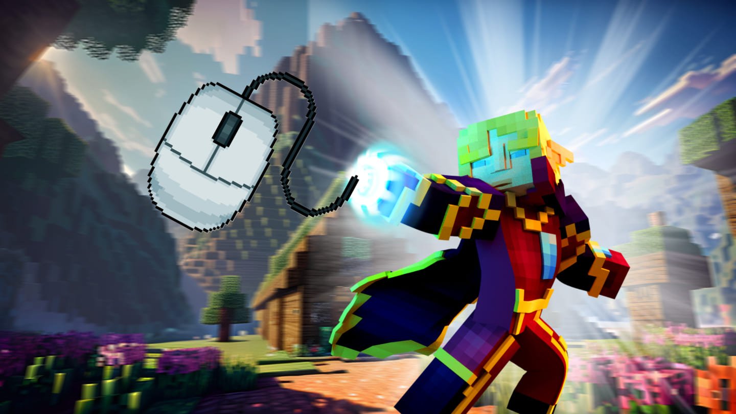 Keyboard and mouse controls for Minecraft