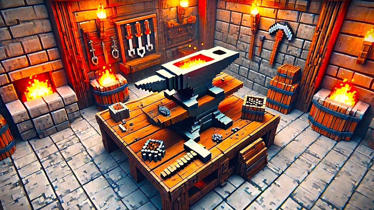 Minecraft Mastery The Heat of Fire on the Smithing Table