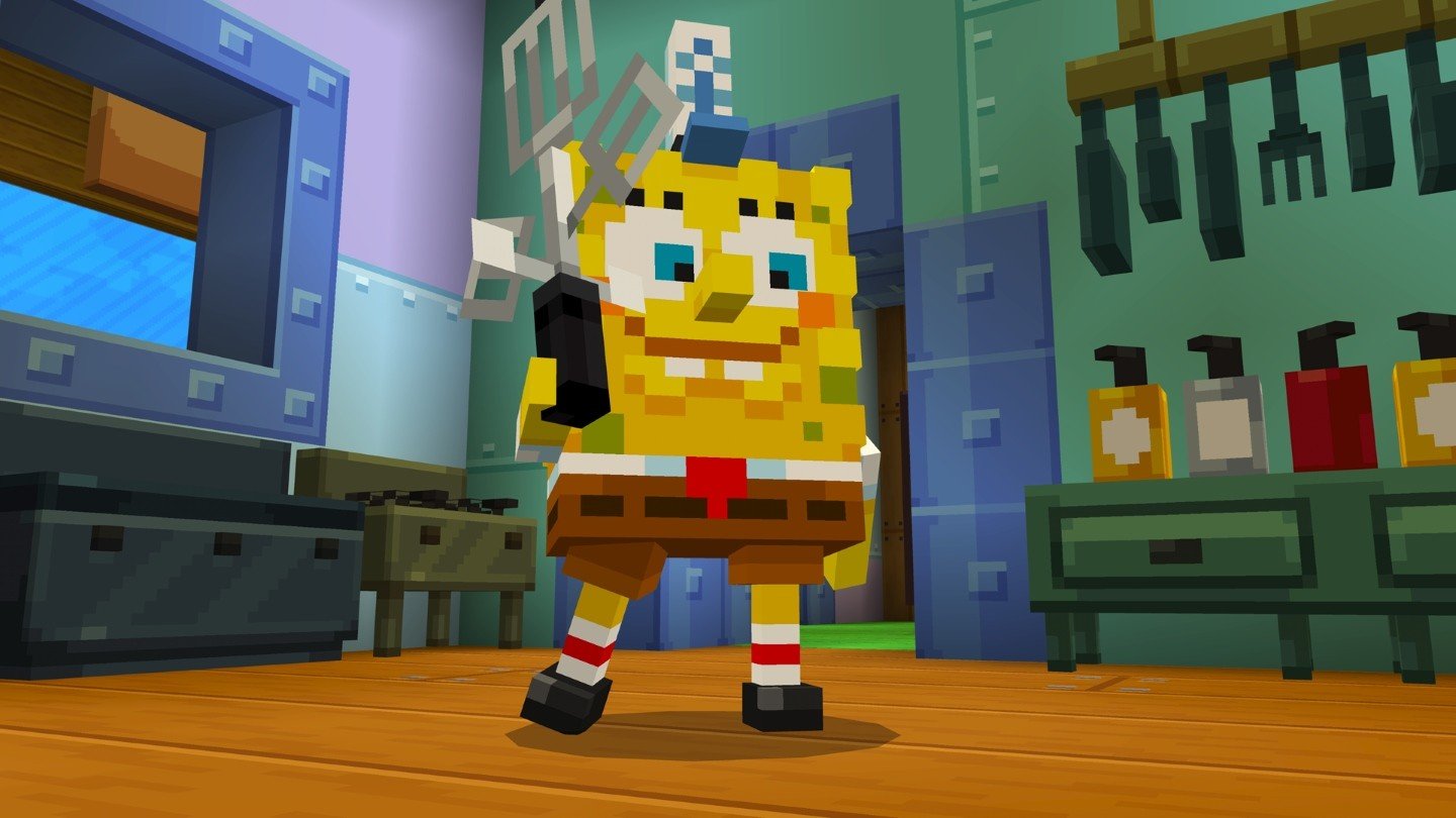 SpongeBob AddOn in Minecraft Bedrock Edition Exclusive Content