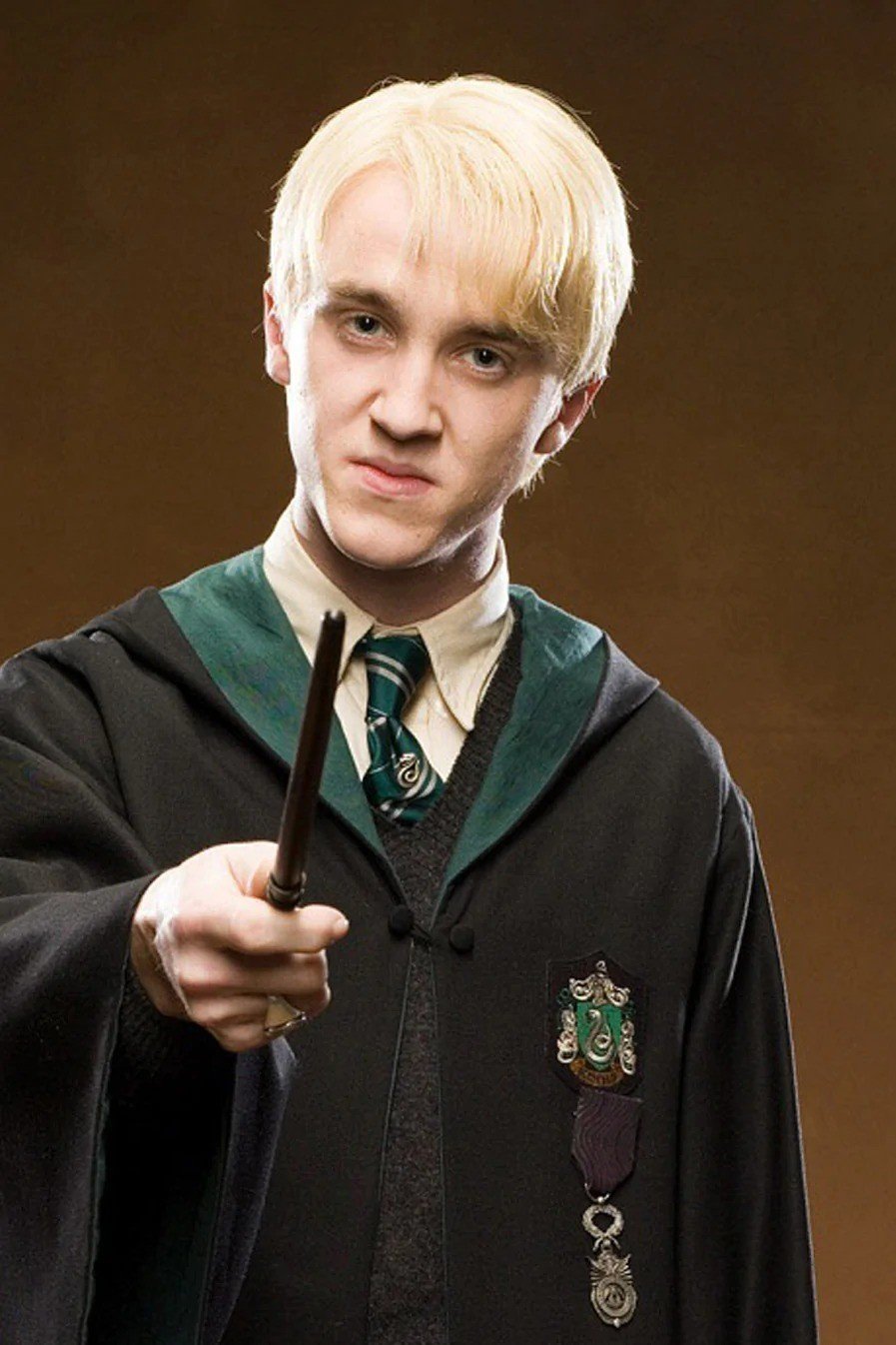 Tom Felton interpreta o papel de Draco Malfoy.