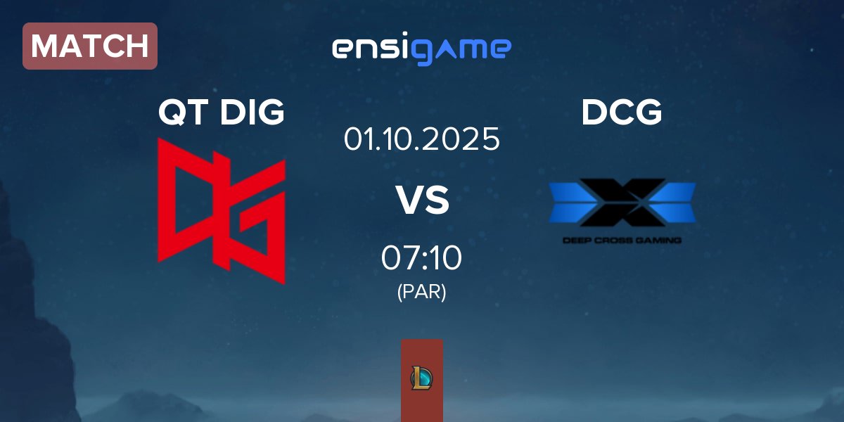 Match QT DIG vs Deep Cross Gaming DCG | 01.10