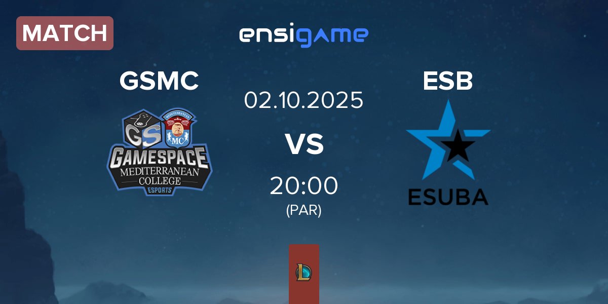 Partida Gamespace E-Sports GSMC vs eSuba ESB | 02.10