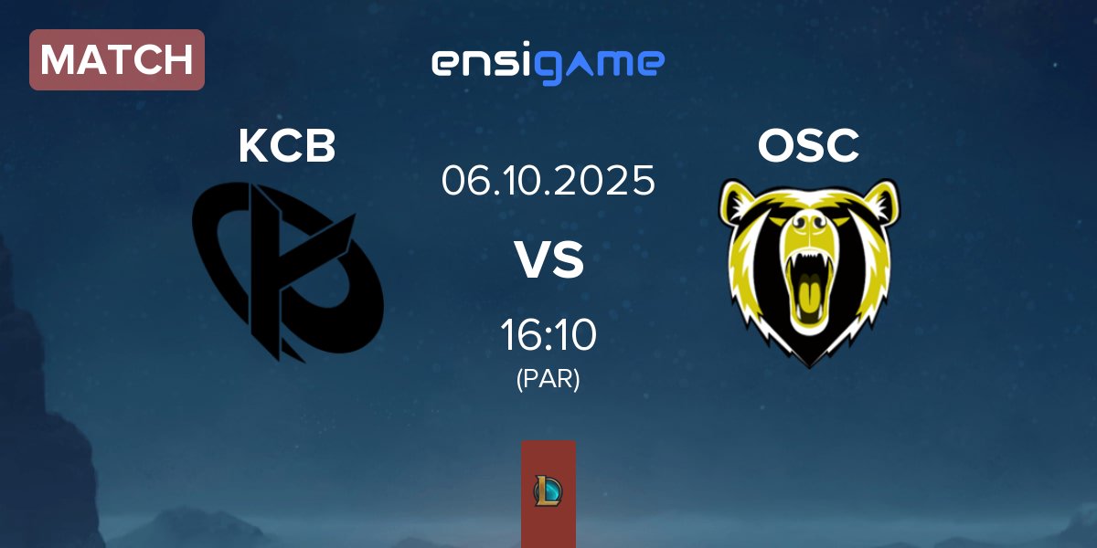 Match Karmine Corp Blue KCB vs Odivelas Sports Club OSC | 06.10