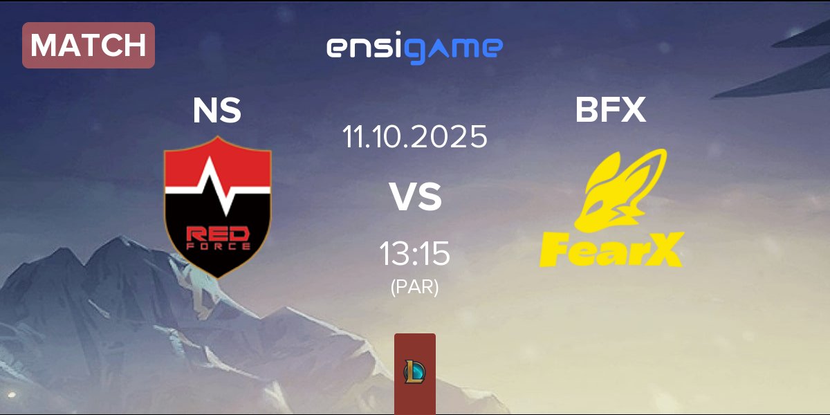 Match Nongshim RedForce NS vs BNK FearX BFX | 11.10