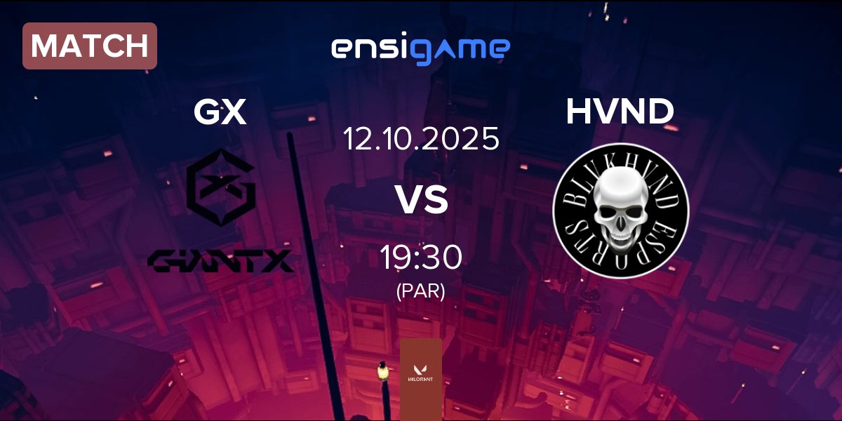 Partida GIANTX GC GX vs BLVKHVND HVND | 12.10