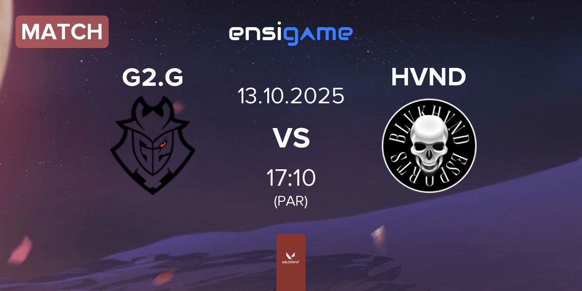 Partida G2 Gozen G2.G vs BLVKHVND HVND | 13.10