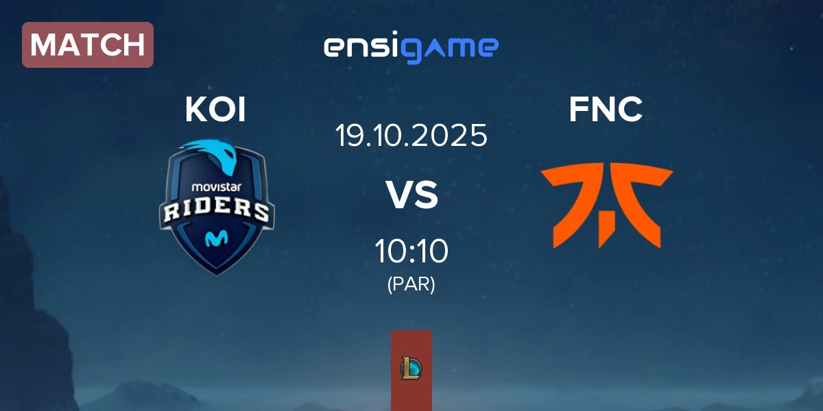 Match Movistar KOI KOI vs Fnatic FNC | 19.10