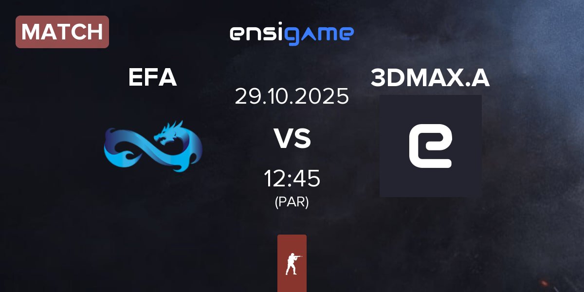 Match Eternal Fire Academy EFA vs 3DMAX Academy 3DMAX.A | 29.10
