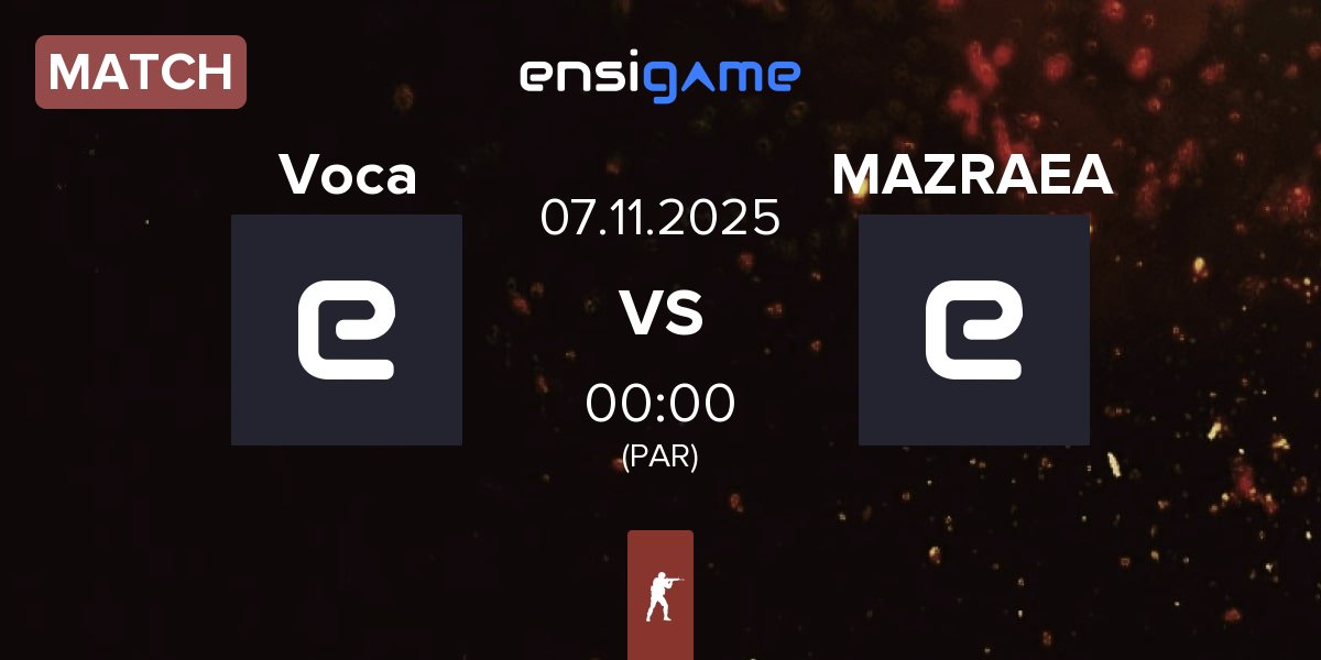 Match Team Voca Voca vs MAZRAEA | 07.11