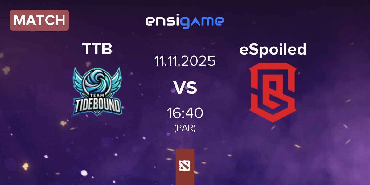 Match Team TideBound TTB vs eSpoiled | 11.11