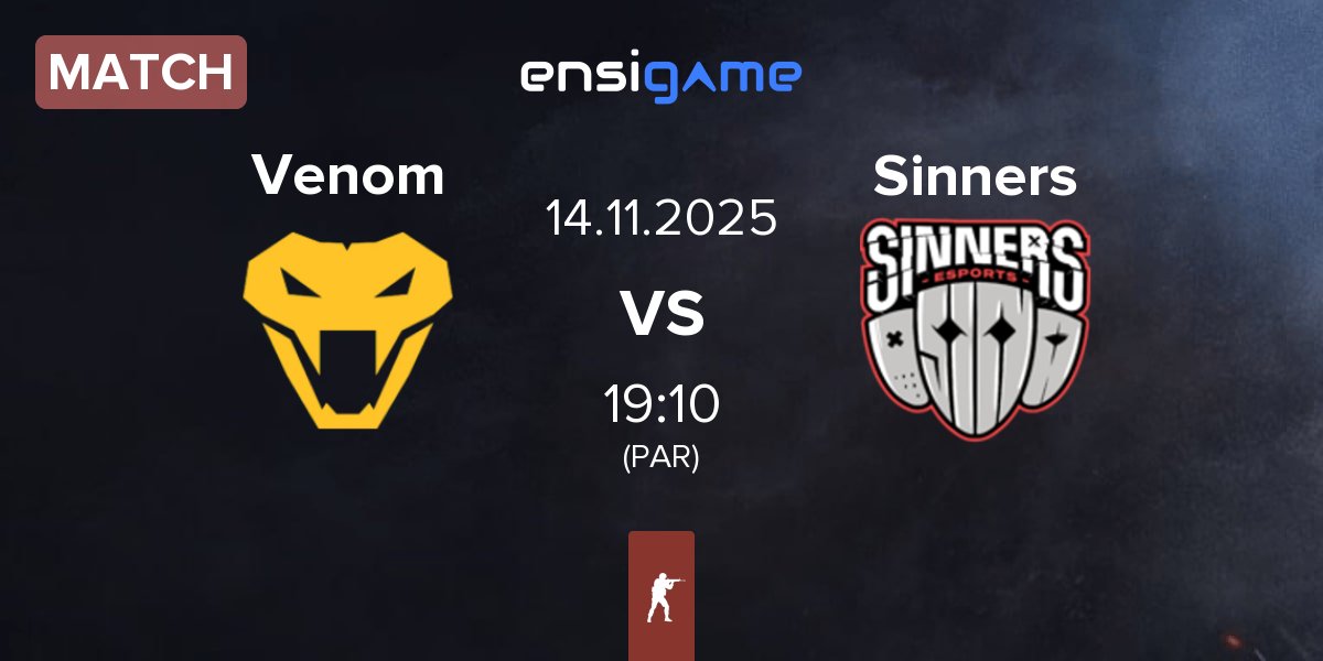 Partida Team Venom Venom vs Sinners Esports Sinners | 14.11