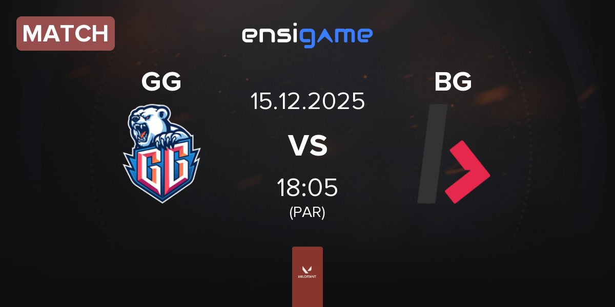 Match Glacial Guardians GG vs Bodax Gaming BDX | 15.12