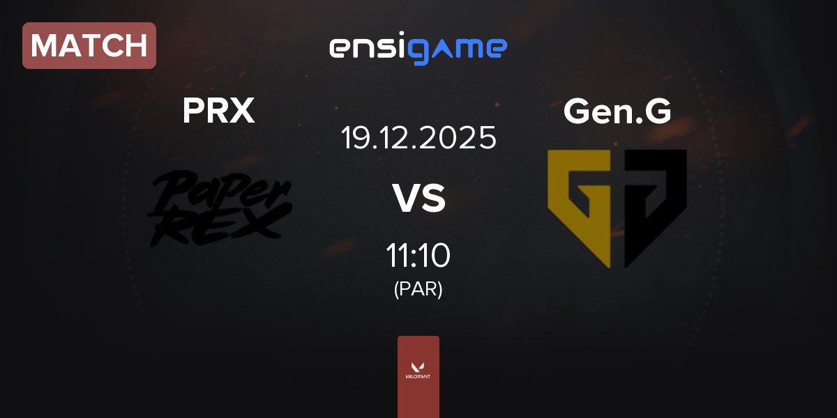 Match Paper Rex PRX vs Gen.G Esports Gen.G | 19.12