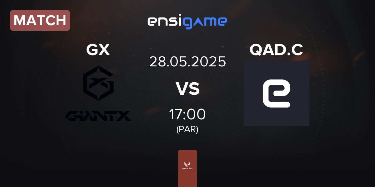 Partida GIANTX GC GX vs AlQadsiah Corals QAD.C | 28.05