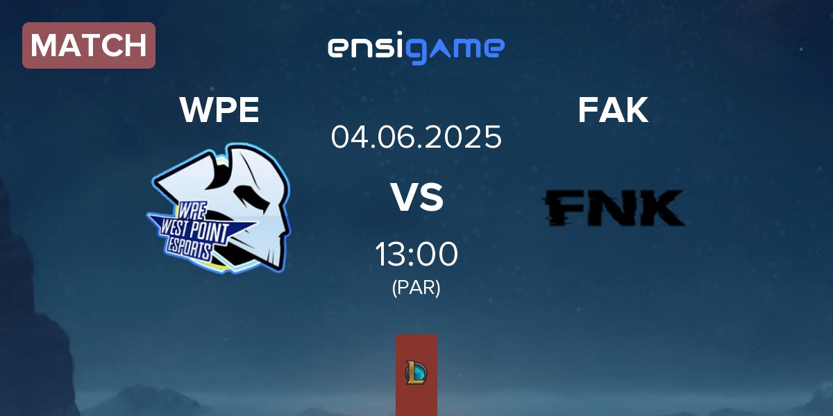 Match West Point Esports WPE vs Frank Esports FAK | 04.06