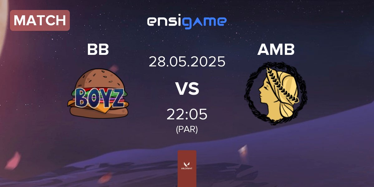 Match Burger BOyz BB vs Ambrosia AMB | 28.05