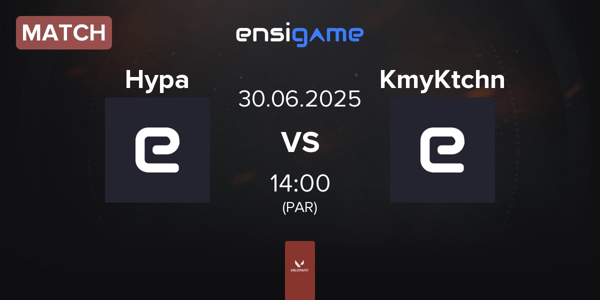 Match Hypa Hypa Esports Hypa vs Kimmy's Kitchen KmyKtchn | 30.06