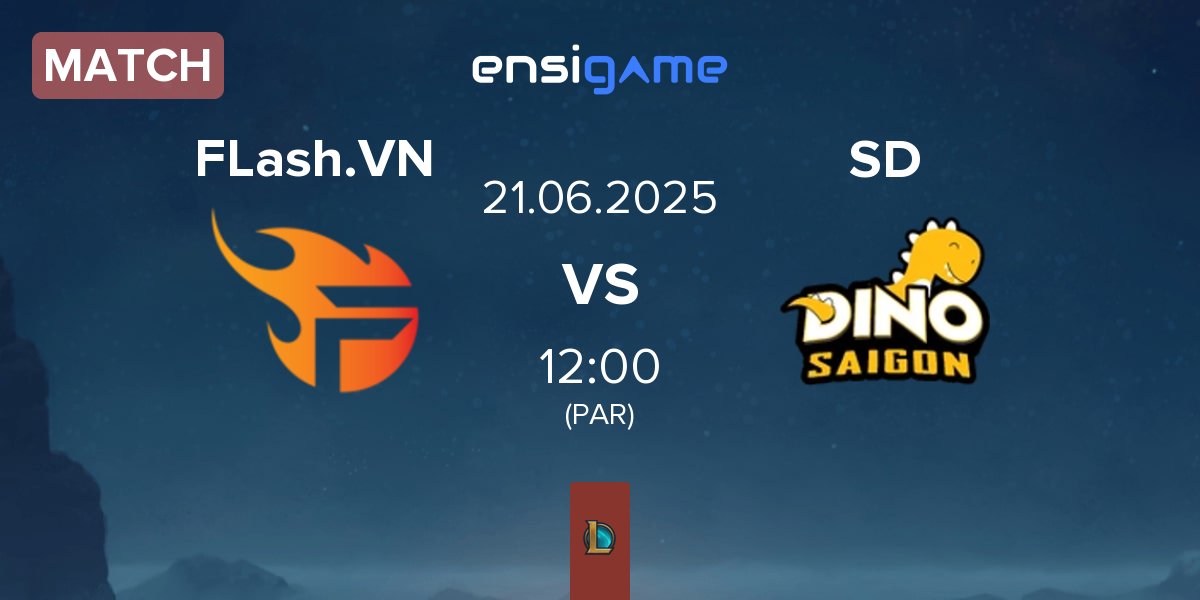 Partida Team Flash VN FLash.VN vs Saigon Dino SD | 21.06