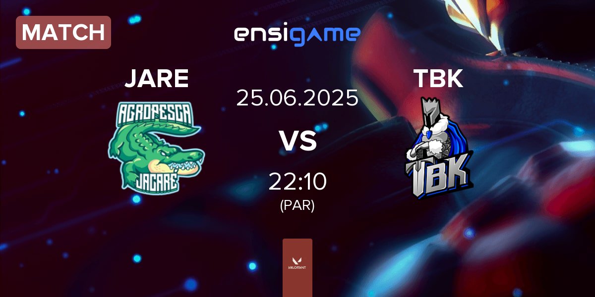 Partida Agropesca Jacare JARE vs TBK Esports TBK | 25.06