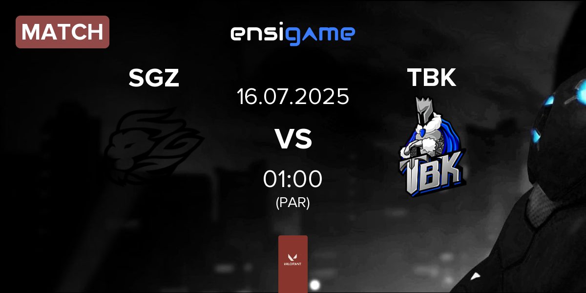 Partida SAGAZ SGZ vs TBK Esports TBK | 16.07