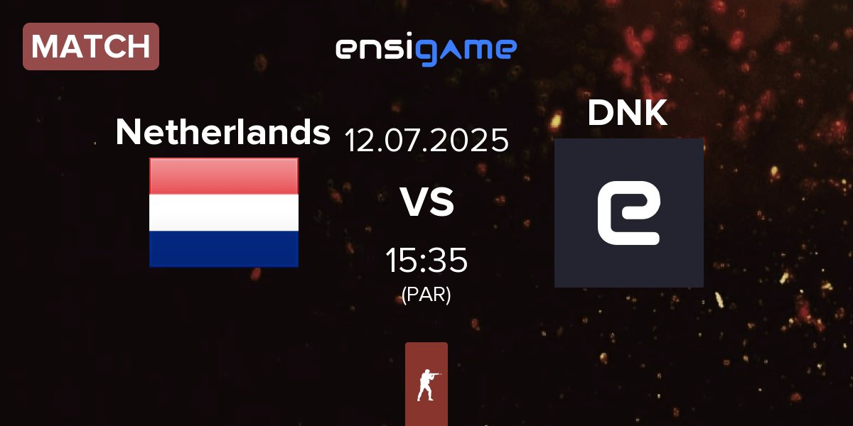 Partida Netherlands vs Denmark DNK | 12.07