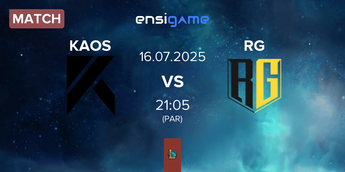 Partida KAOS e-sport KAOS vs Rich Gang RG | 16.07