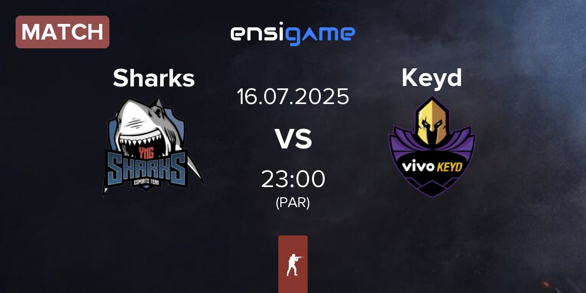 Partida Sharks Esports Sharks vs Keyd Stars Keyd | 16.07