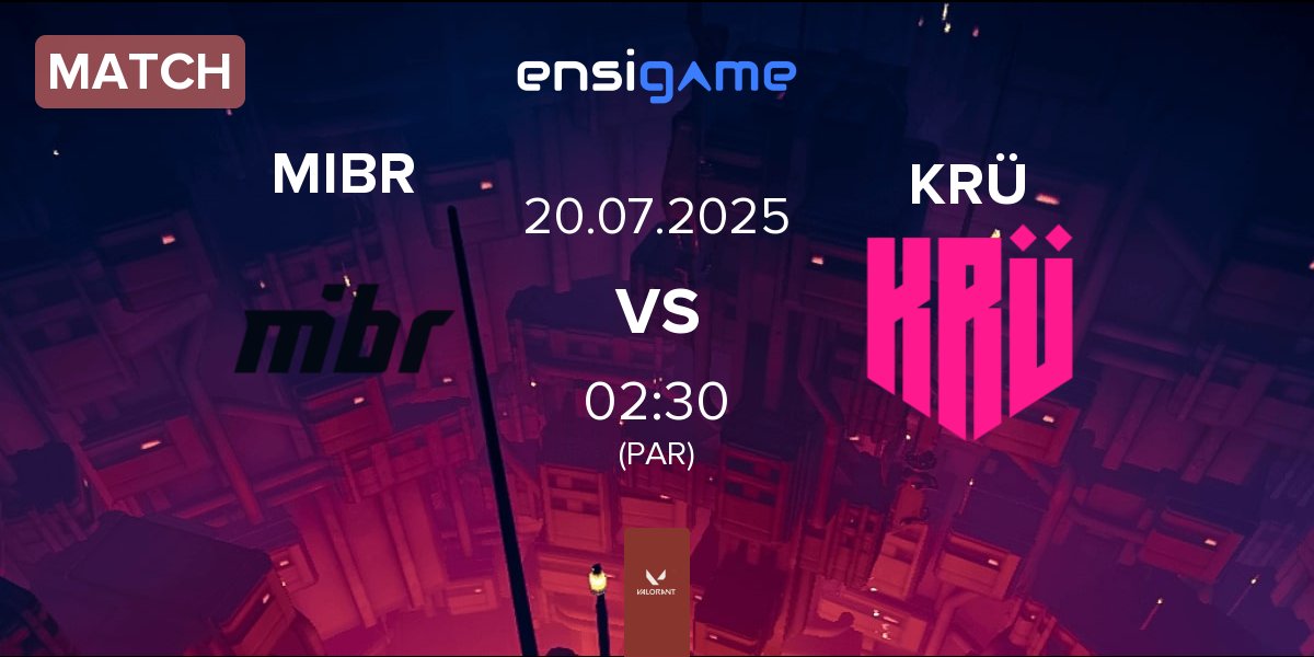 Partida Made in Brazil MIBR vs KRÜ Esports KRÜ | 20.07
