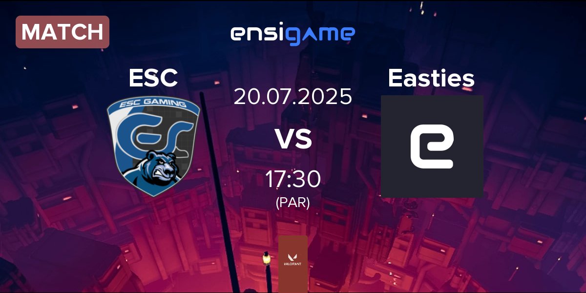 Partida ESC Gaming ESC vs Easties | 20.07