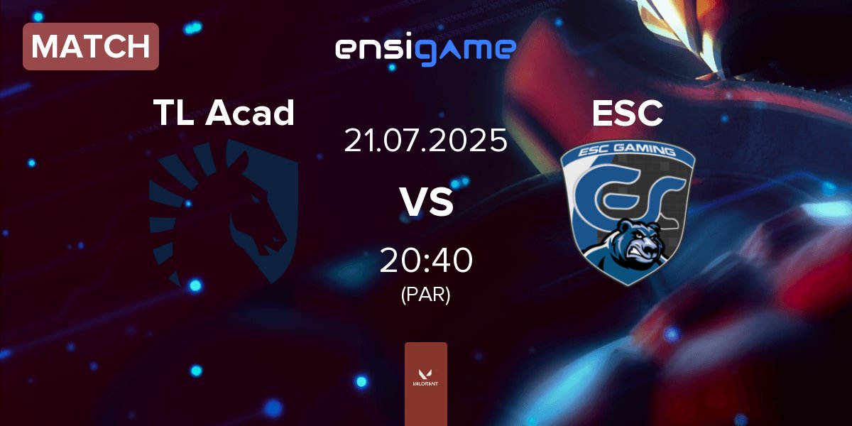 Match Team Liquid Academy TL Acad vs ESC Gaming ESC | 21.07