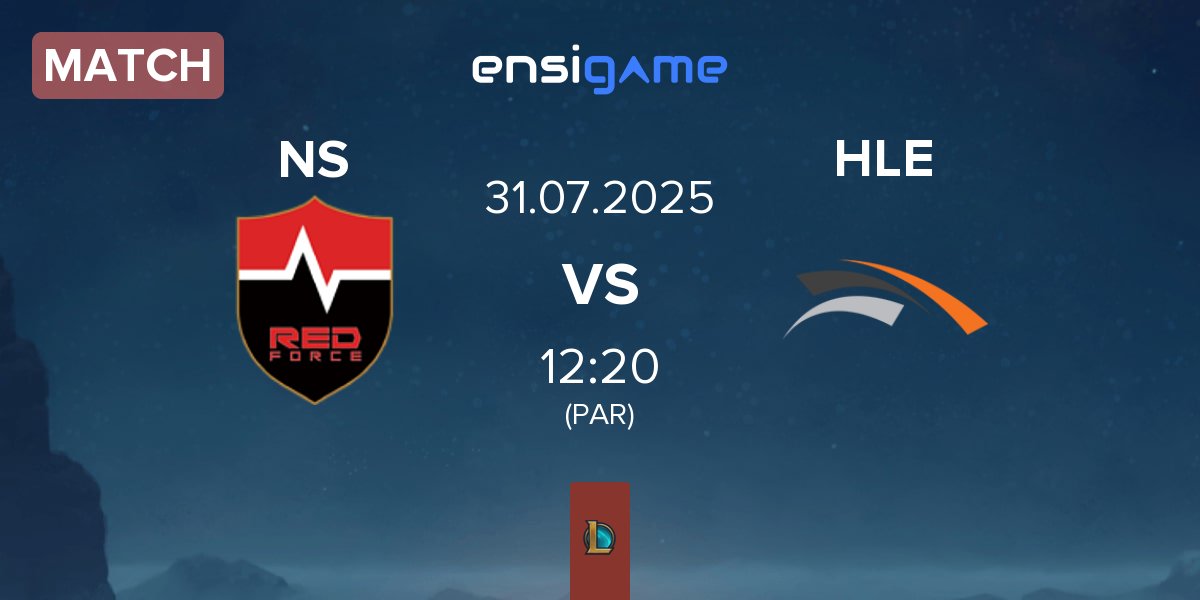 Match Nongshim RedForce NS vs Hanwha Life Esports HLE | 31.07