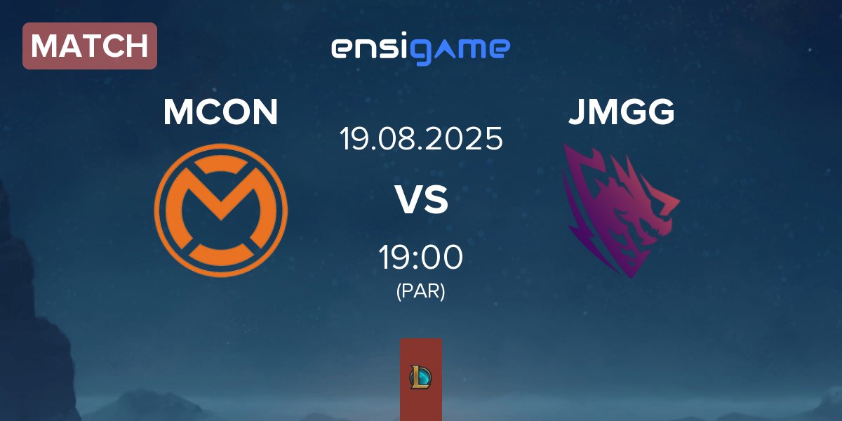 Partida mCon esports MCON vs Jörmungang JMGG | 19.08
