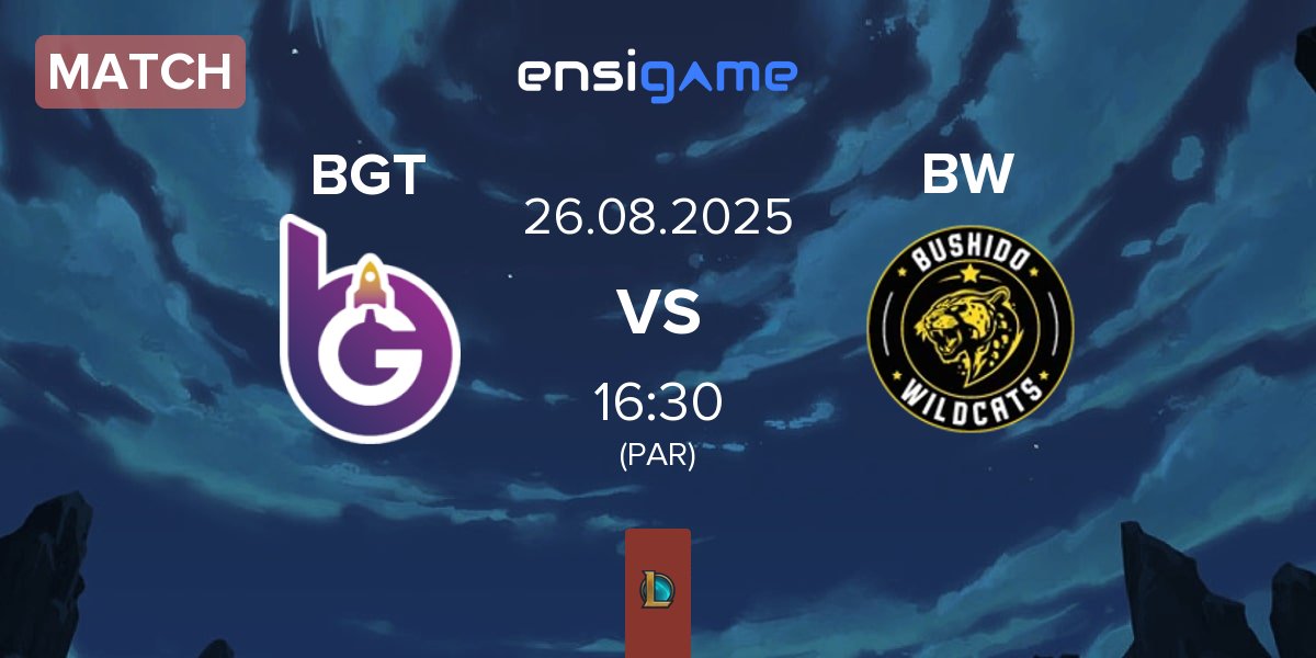 Partida BoostGate Esports BGT vs Bushido Wildcats BW | 26.08