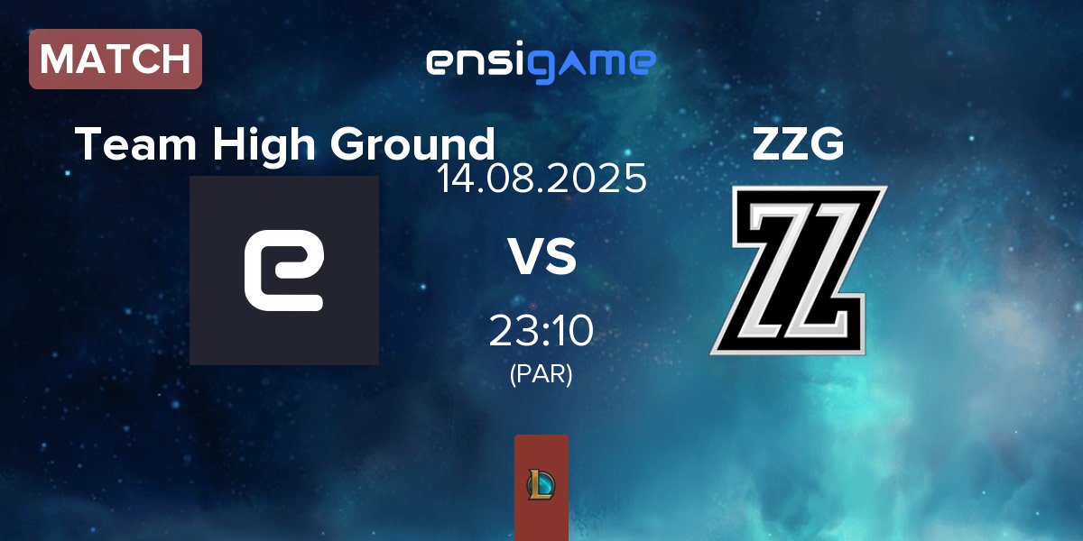 Partida Team High Ground THG vs ZeroZone Gaming ZZG | 14.08
