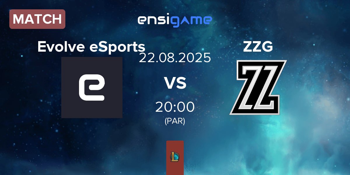 Match Evolve eSports EVO vs ZeroZone Gaming ZZG | 22.08