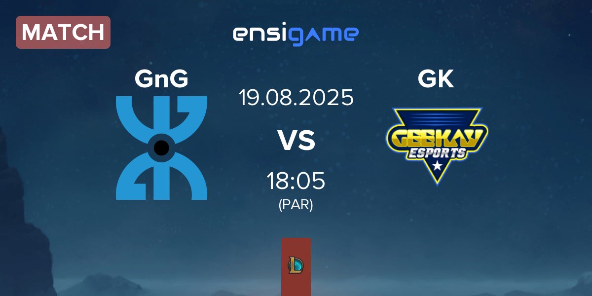 Partida GnG Amazigh GnG vs Geekay Esports GK | 19.08