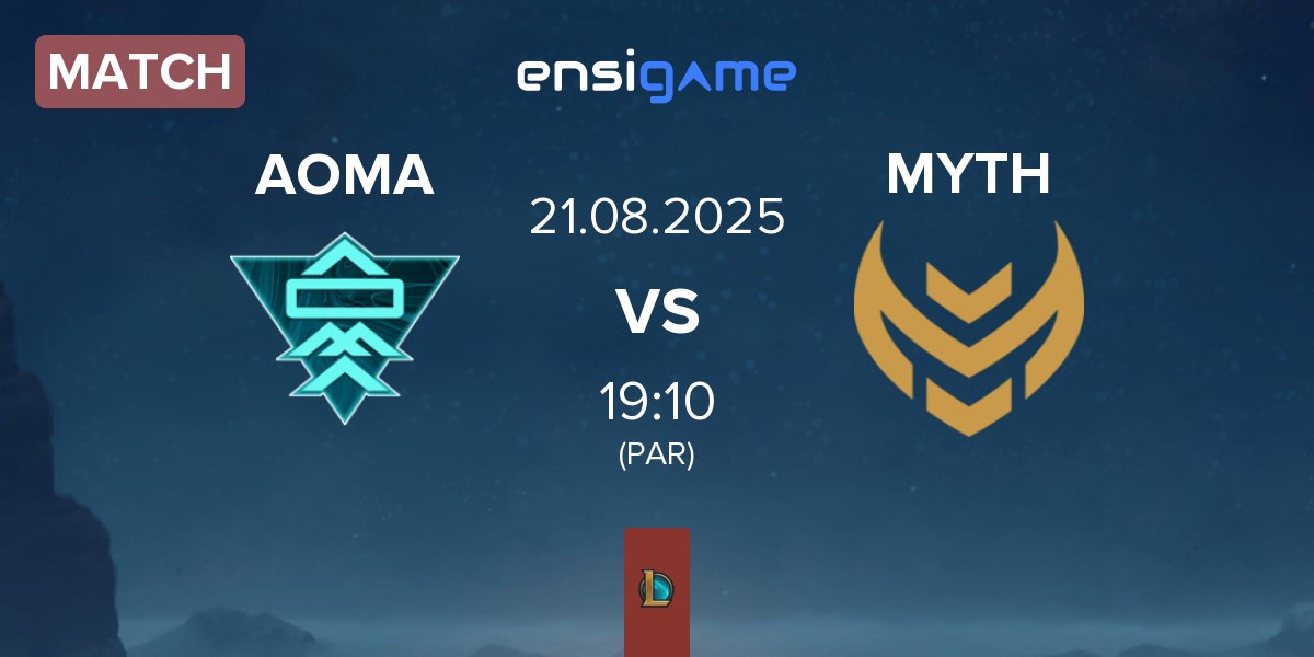 Partida A One Man Army Esports AOMA vs Myth Esports MYTH | 21.08