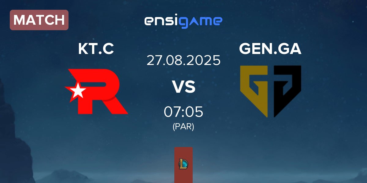 Match KT Rolster Challengers KT.C vs Gen.G Global Academy GGA | 27.08