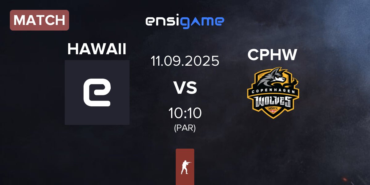 Partida HAWAII vs Copenhagen Wolves CPHW | 11.09