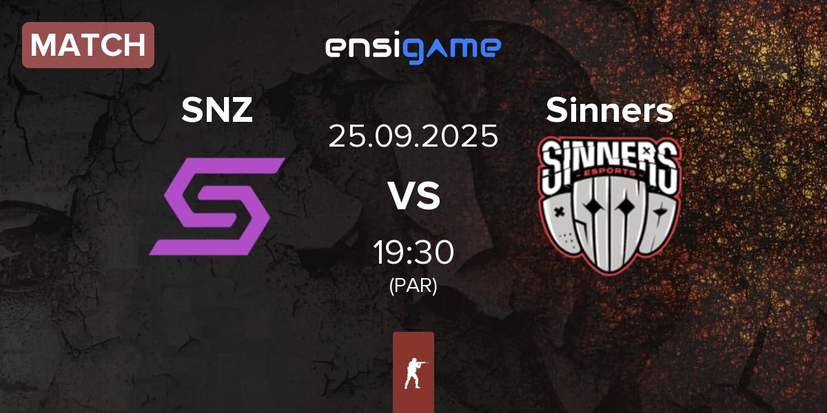 Partida SENZA Esports SNZ vs Sinners Esports Sinners | 25.09