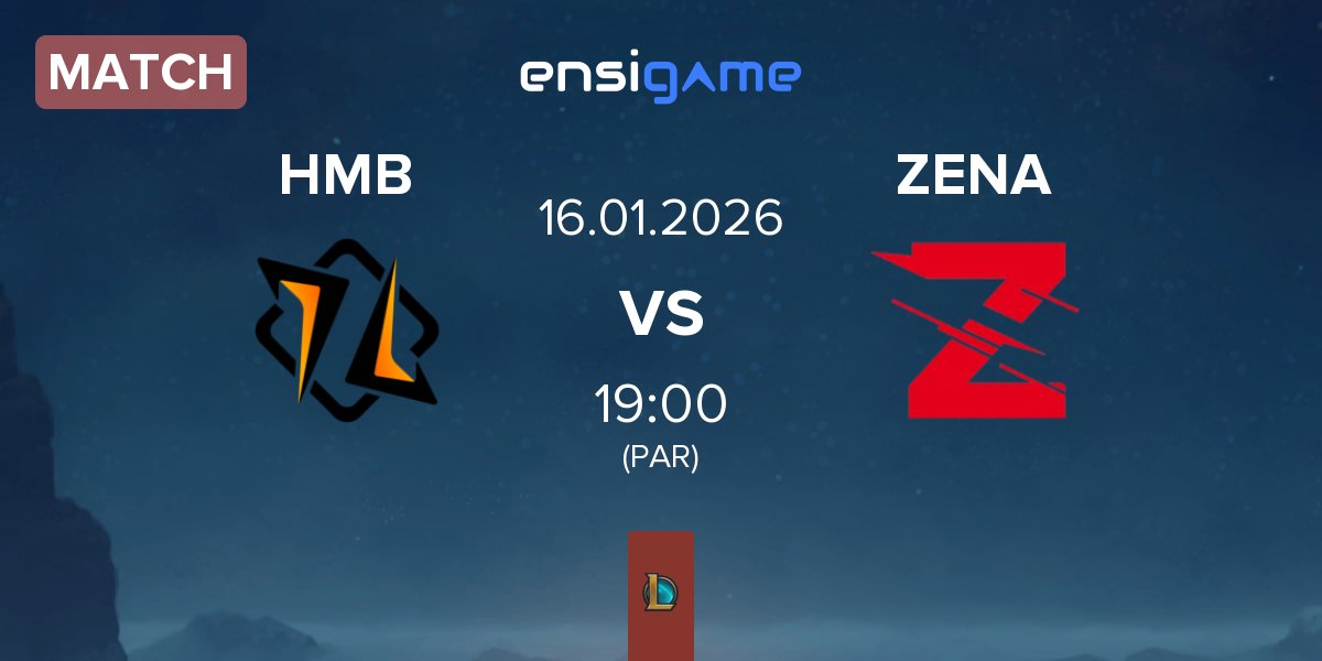 Match HMBLE HMB vs Zena Esports ZENA | 16.01