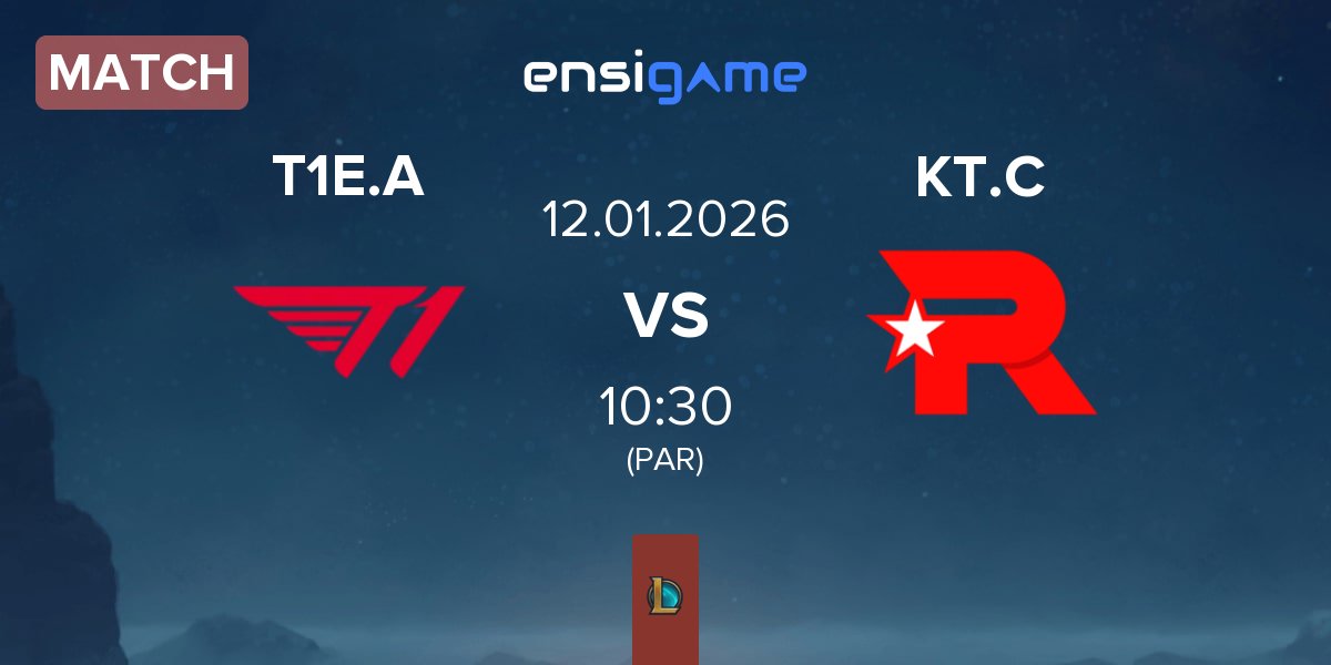 Partida T1 Esports Academy T1E.A vs KT Rolster Challengers KT.C | 12.01
