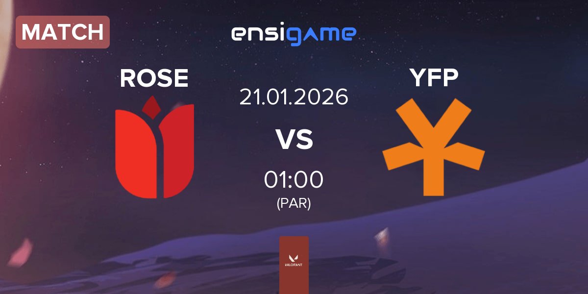 Match ROSE vs YFP Gaming YFP | 20.01