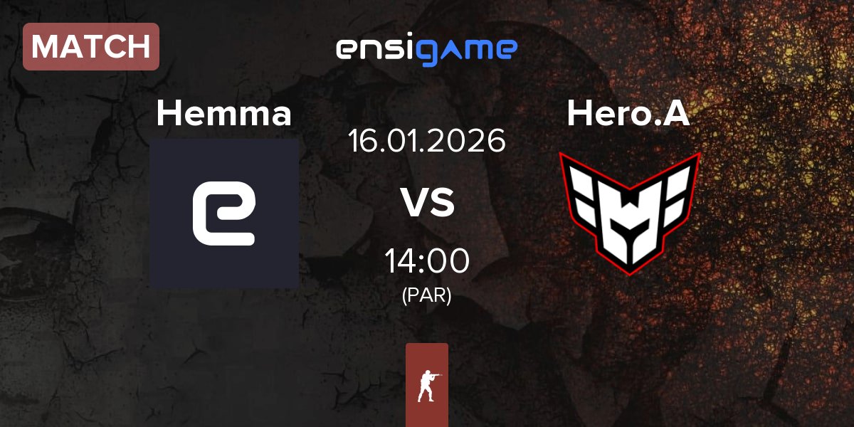 Match Hemmaplan Hemma vs HEROIC Academy Hero.A | 16.01