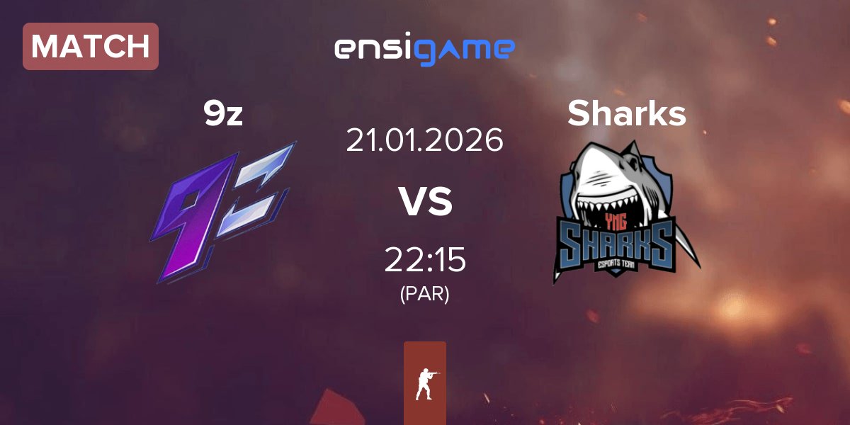 Partida 9z Team 9z vs Sharks Esports Sharks | 21.01