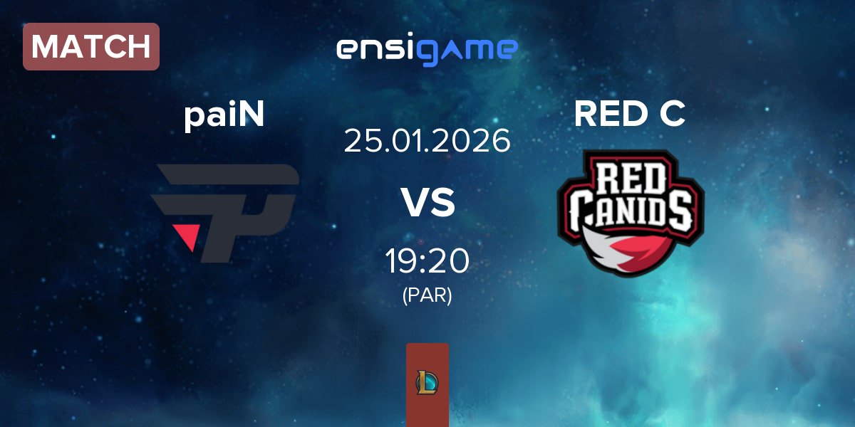 Partida paiN Gaming paiN vs RED Canids RC | 25.01